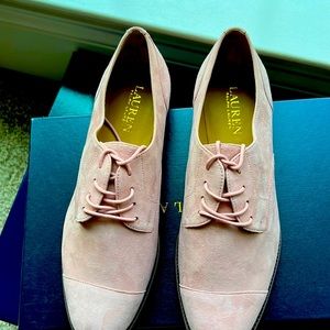 New PeralPink pink suede shoes Never worn